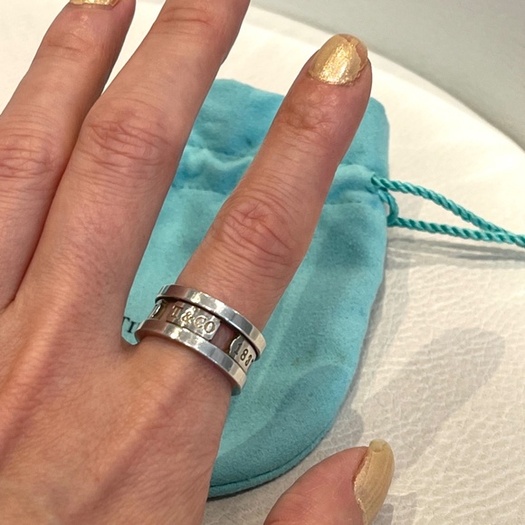 Authentic Tiffany & Co. Silver1837 Ring - Picture 2 of 2